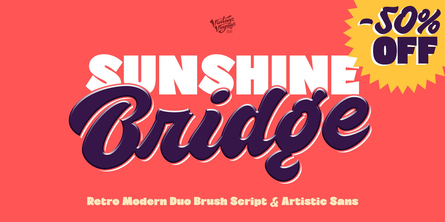 Example font VVDS Sunshine Bridge #16